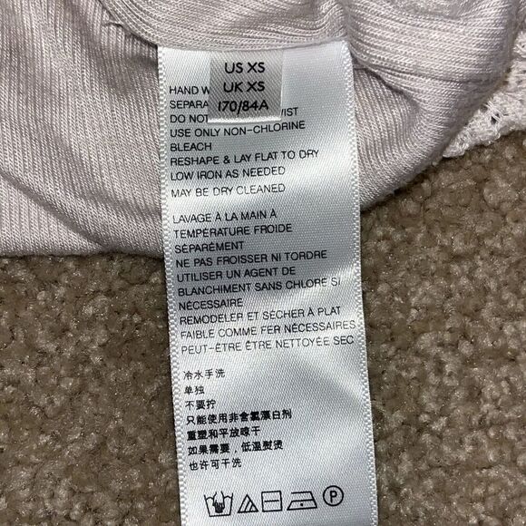 Free People XS/TP Sistine Hacci Knit Top Cold Shoulder Cream Womens Boho - Picture 7 of 15